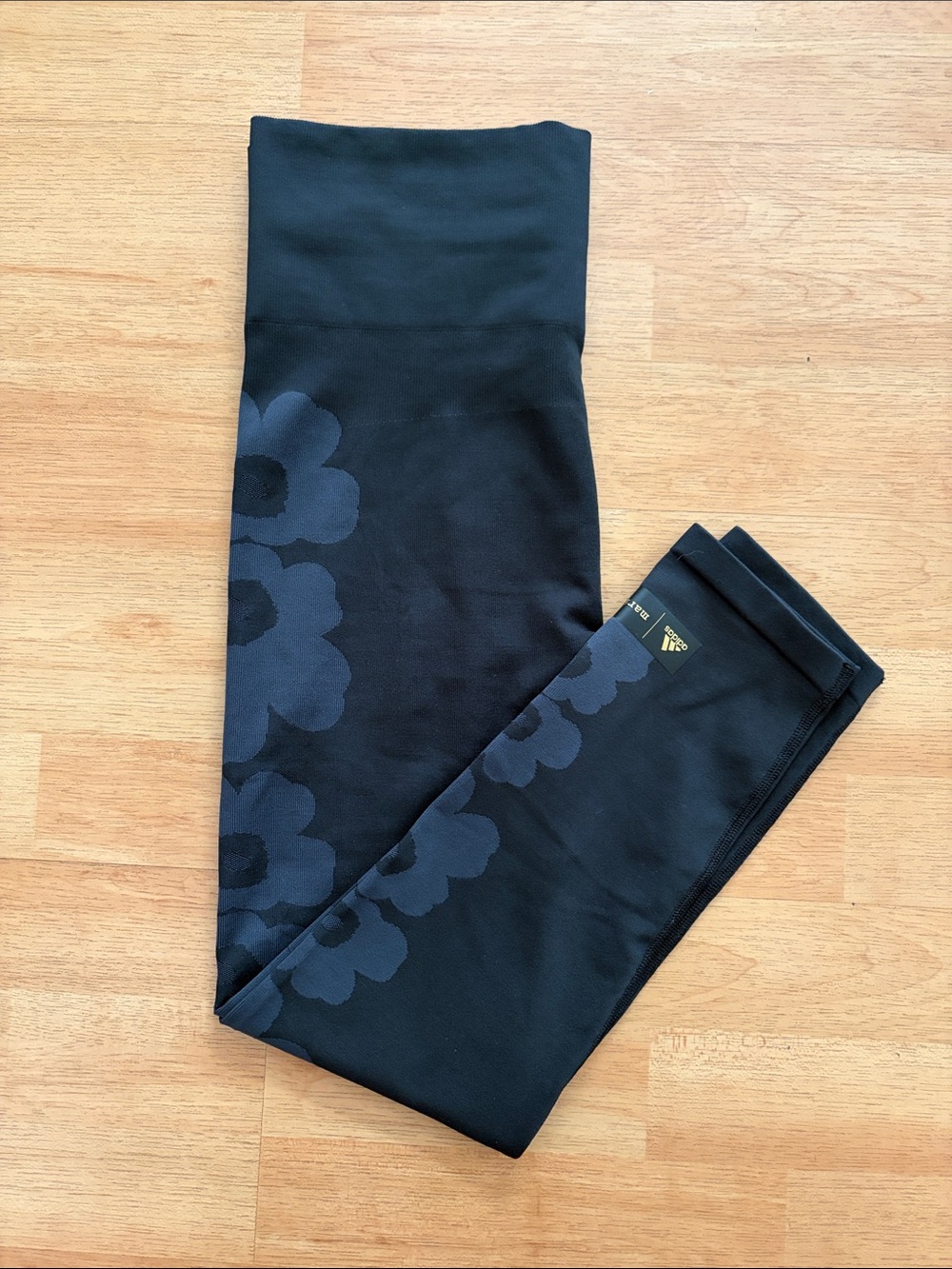 adidas Black Floral-Print Men’s Performance Leggings